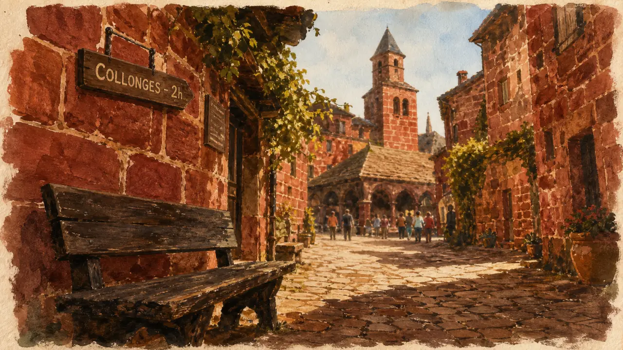 Combien de temps pour visiter Collonges-la-Rouge : ruelle, 2h, durée idéale
