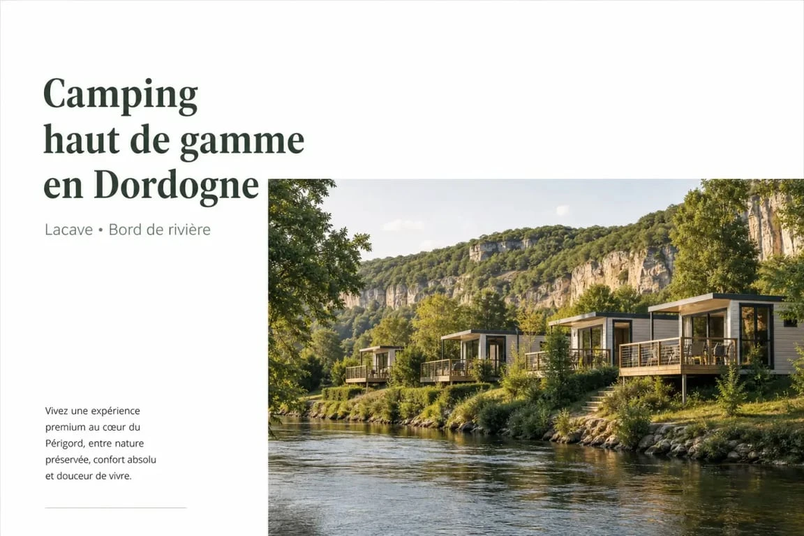 Camping La Rivière à Lacave en bord de Dordogne