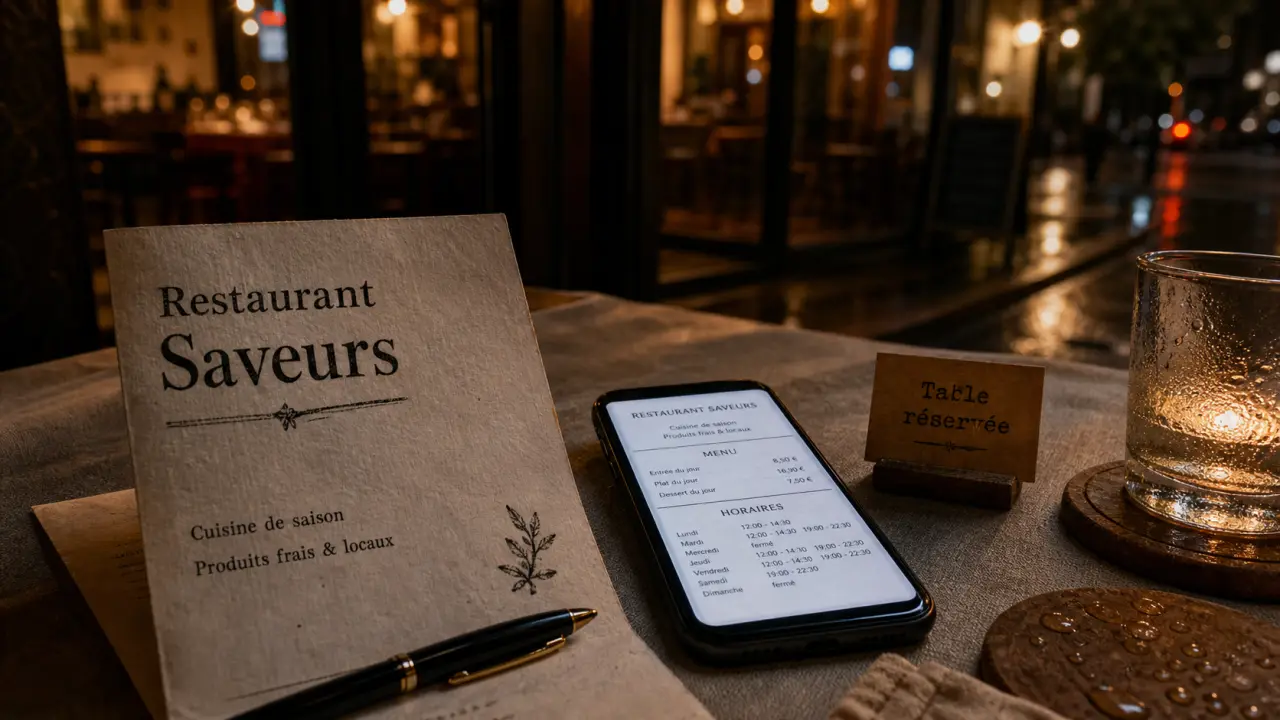 Restaurant saveur : fiche menu et horaires