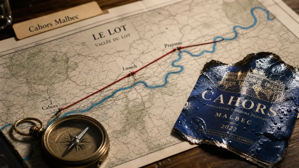 Carte des vins du Lot : où repérer Cahors, les coteaux et les communes clés