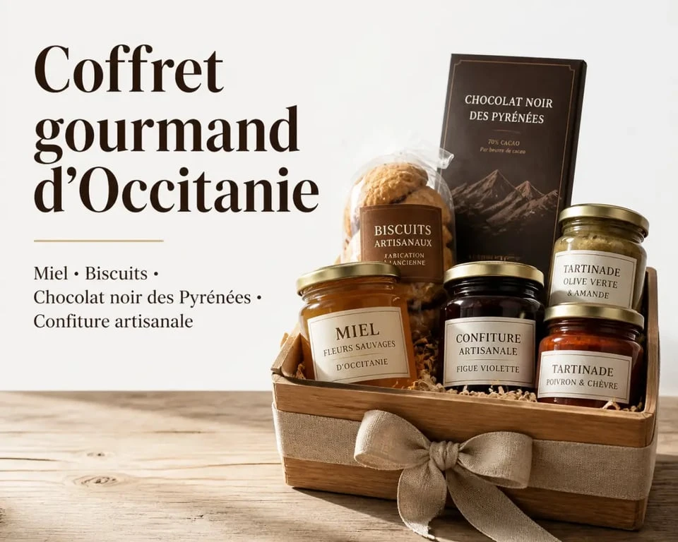 coffret cadeau d’epicerie occitanie avec spécialités régionales