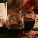 Vin malbec Cahors ou Mendoza, rouges sombres dans deux verres