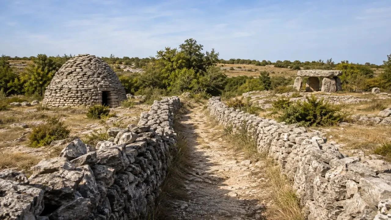 Randonnée dans le Lot entre dolmens, gariotte et paysages des Causses du Quercy