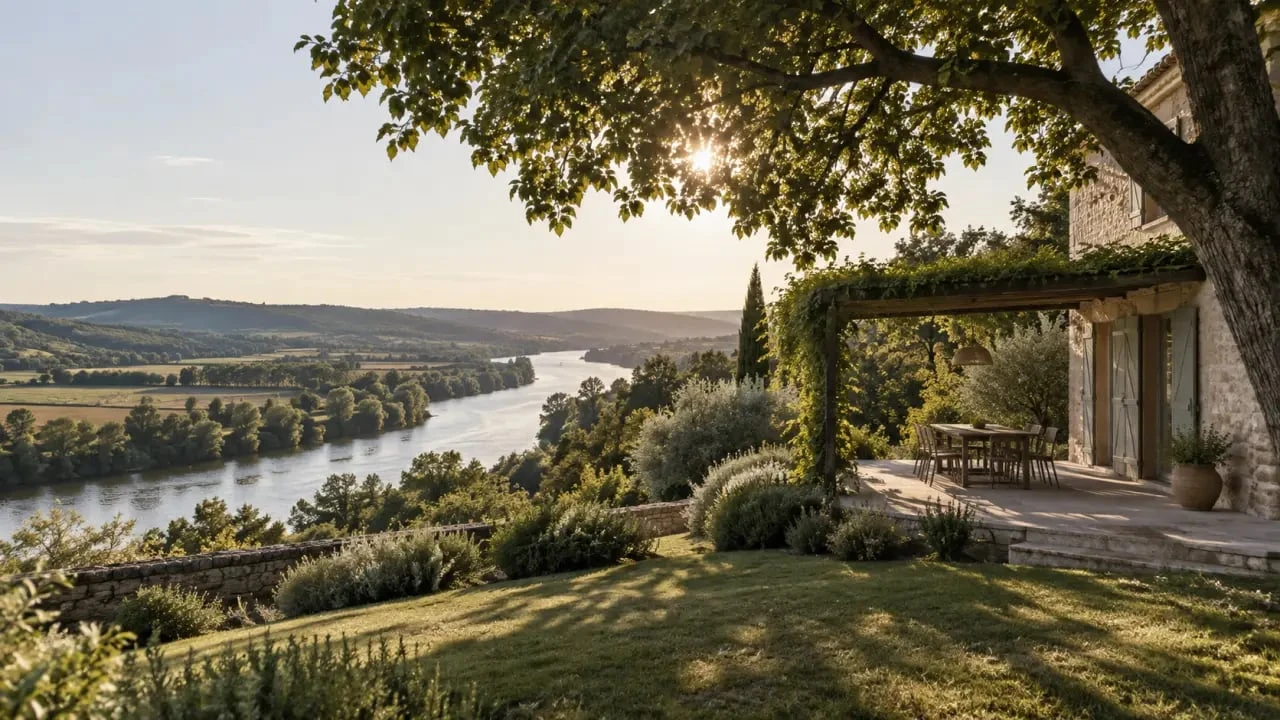 Location vacances Sainte-Livrade-sur-Lot dans la vallée du Lot avec maison et jardin