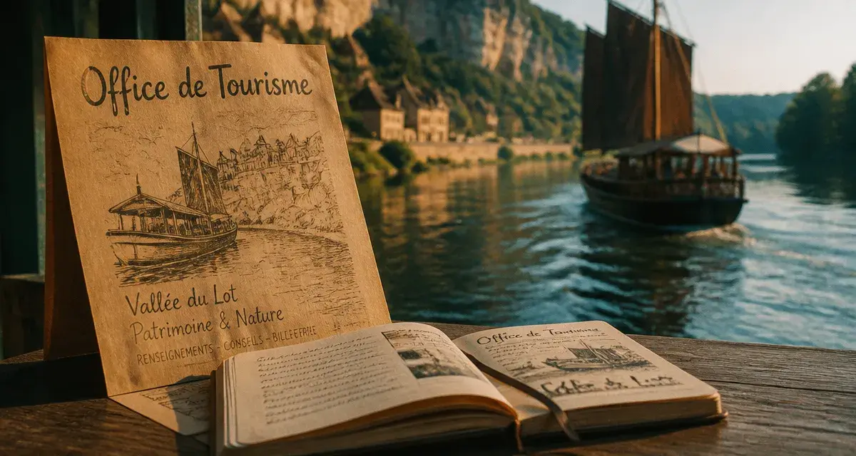 Office de tourisme fumel vallée du lot : carnet de voyage et gabarre Fuméloise sur le Lot