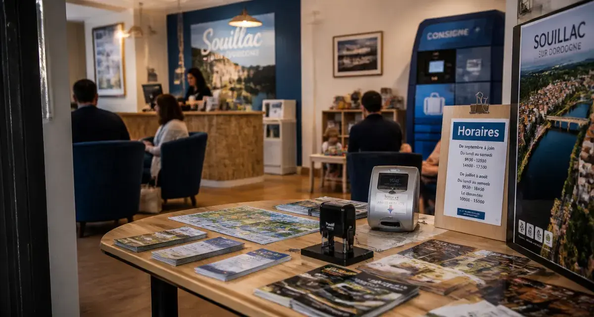 Office du tourisme Souillac Lot : bureau d’accueil et horaires