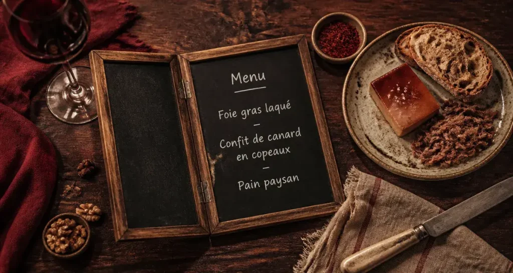 Restaurants gramat lot : table authentique, menu et produits locaux