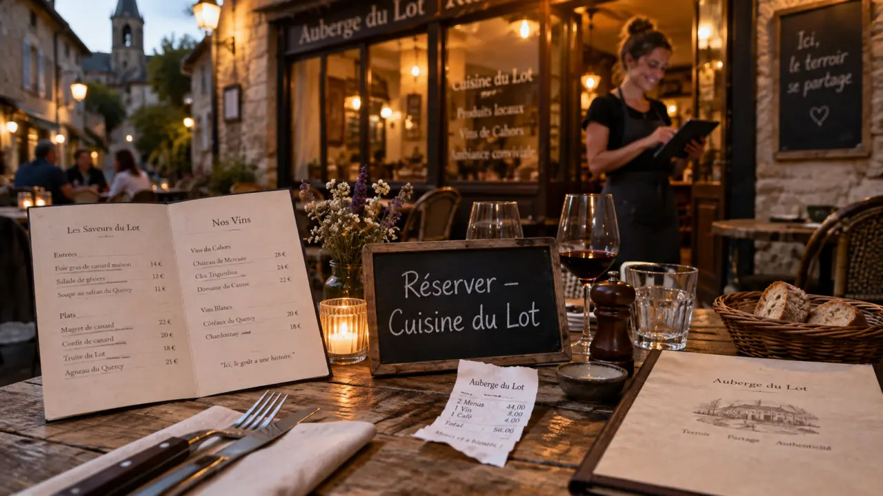 Restaurants prayssac lot : table et réservation en salle