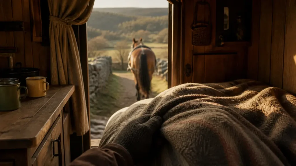 75 km de roulotte à cheval dans le Lot, pour des vacances lentes et sans stress