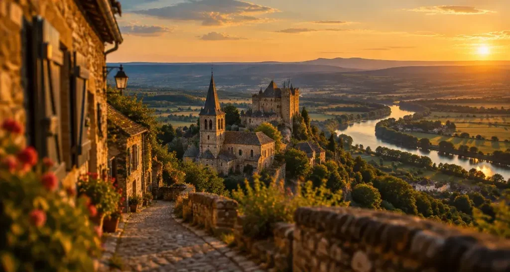 Le circuit des Plus Beaux Villages relie Loubressac à Autoire, avec une cascade de 30 m
