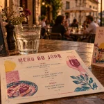 Menu du jour pour restaurants puy l'eveque lot, terrasse